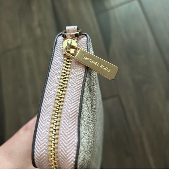 Michael Kors Jet Set Travel Large Logo Continental Wristlet White *no wristlet* - Picture 4 of 7